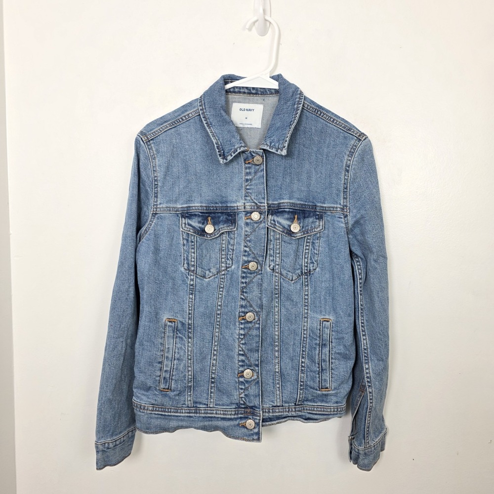 Old Navy Medium Wash Button Up Casual Everyday Outdoor Denim Jacket Size Medium‎